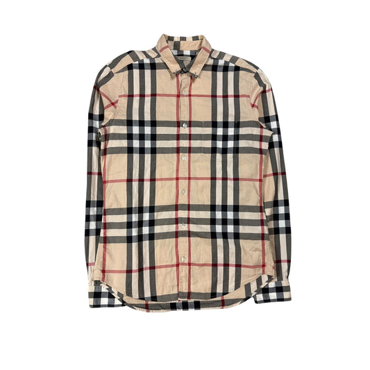 Burberry Brit Nova check monogram long sleeve shirt
