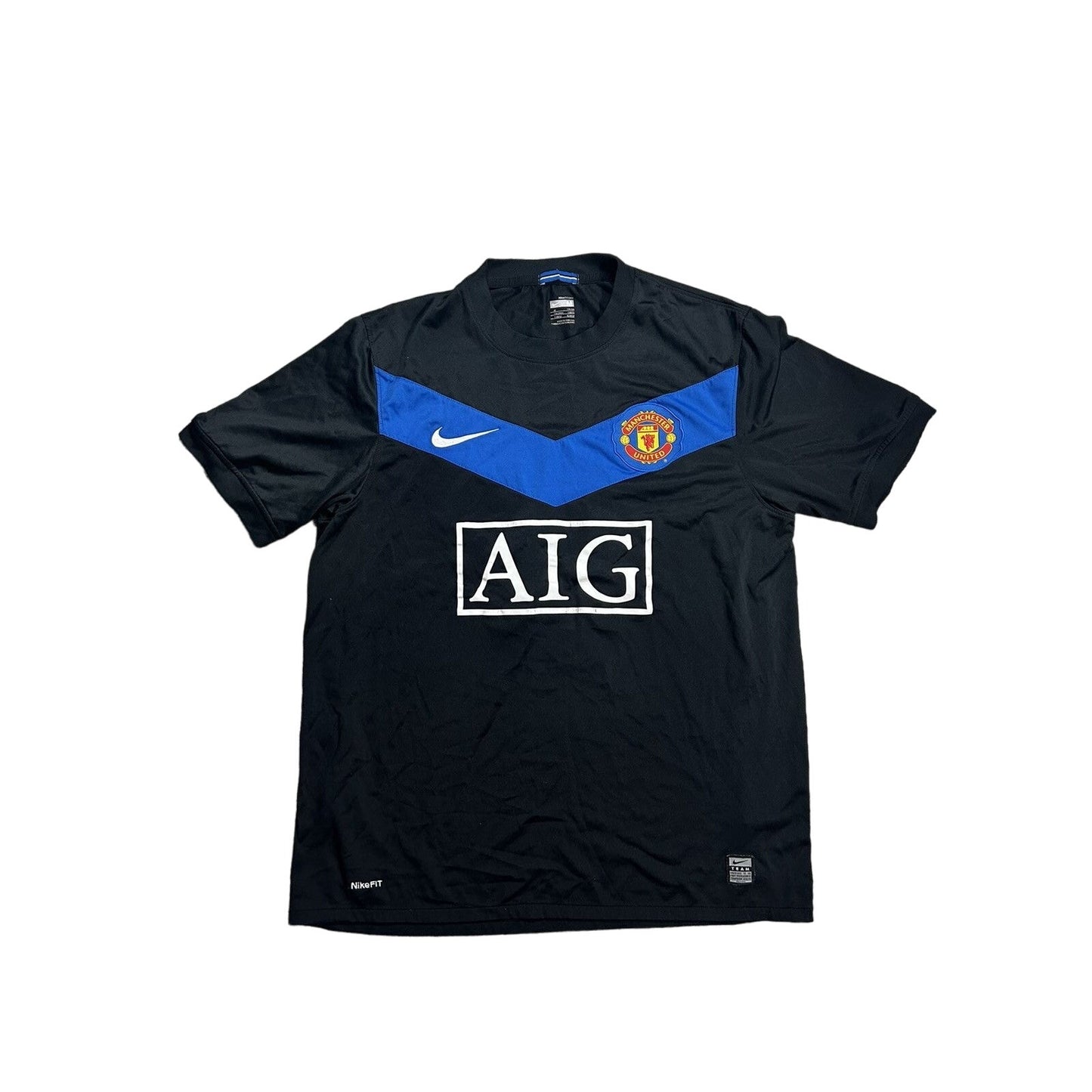 Manchester United jersey black AIG vintage 2009 2010