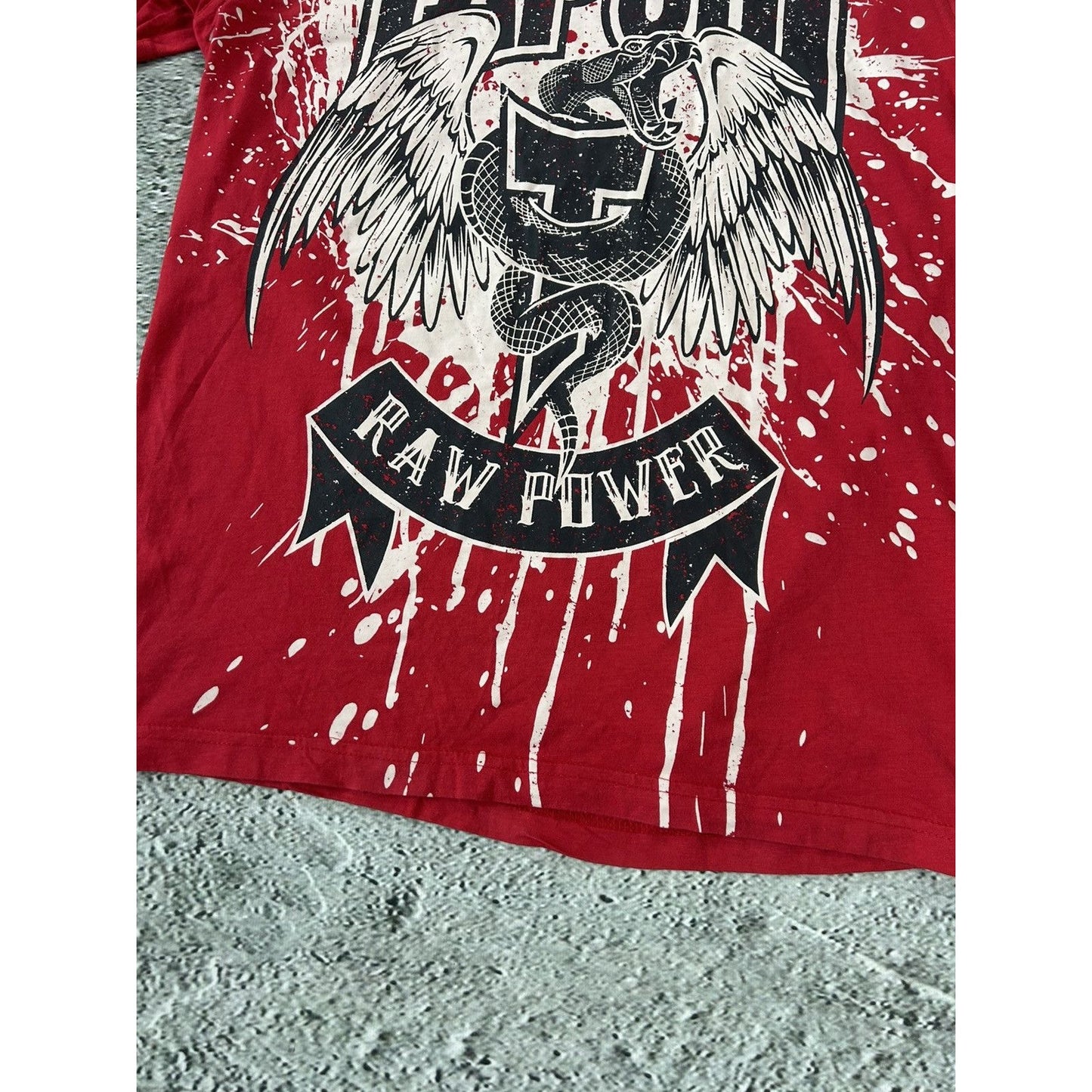 Tapout Vintage Y2K T-shirt big logo red