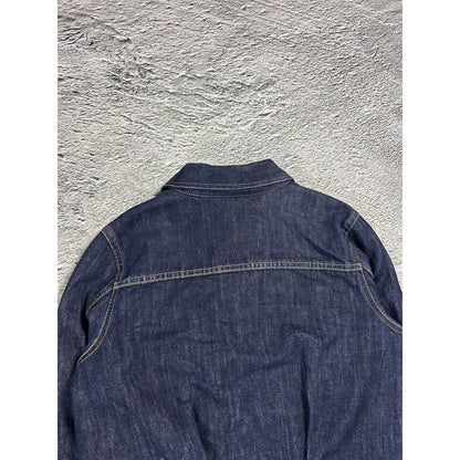 Evisu vintage denim jacket white seagulls navy blue