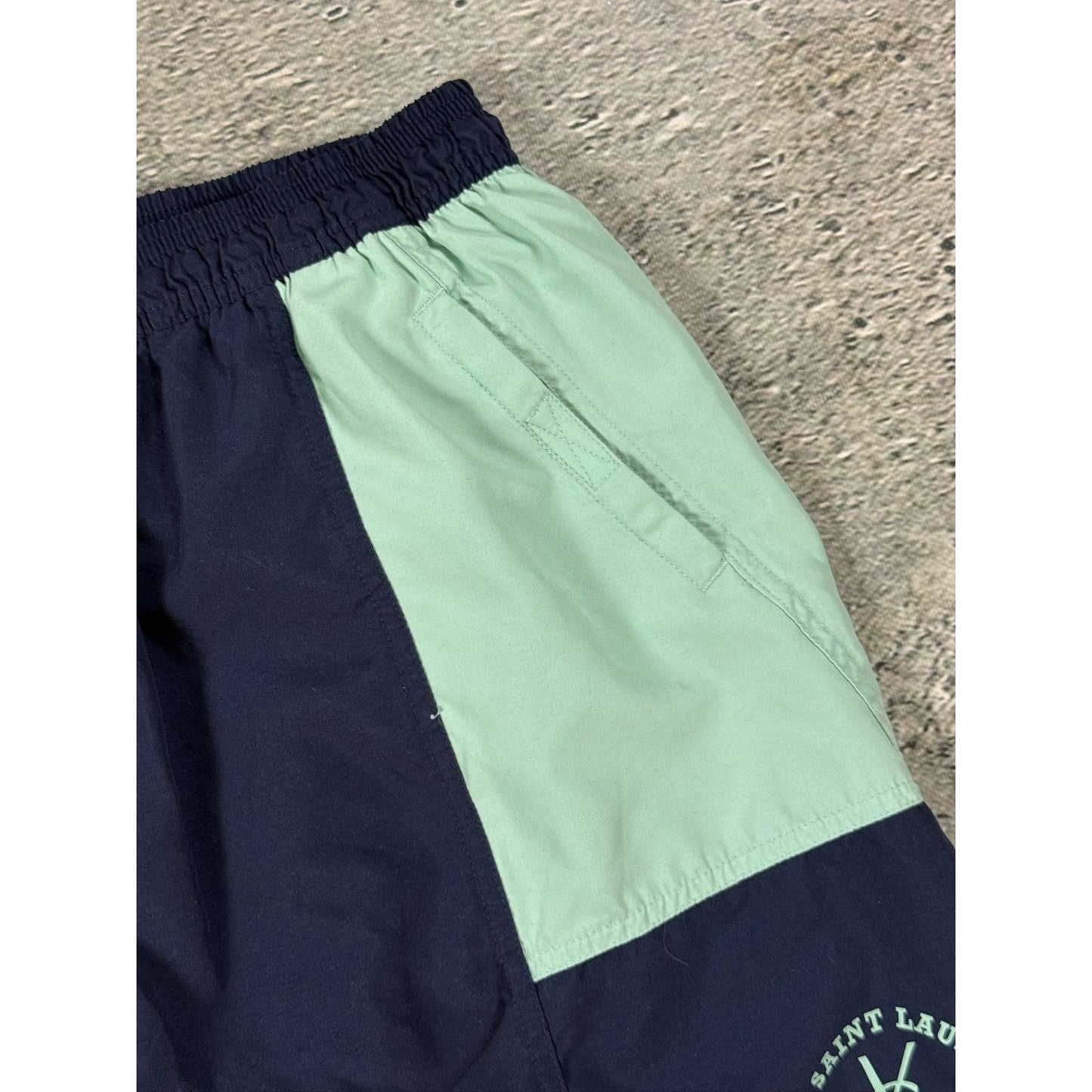 90s Yves Saint Laurent vintage navy shorts YSL