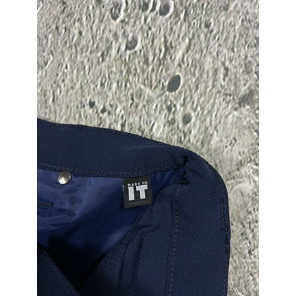Versace Pants navy blue high rise slim jeans couture