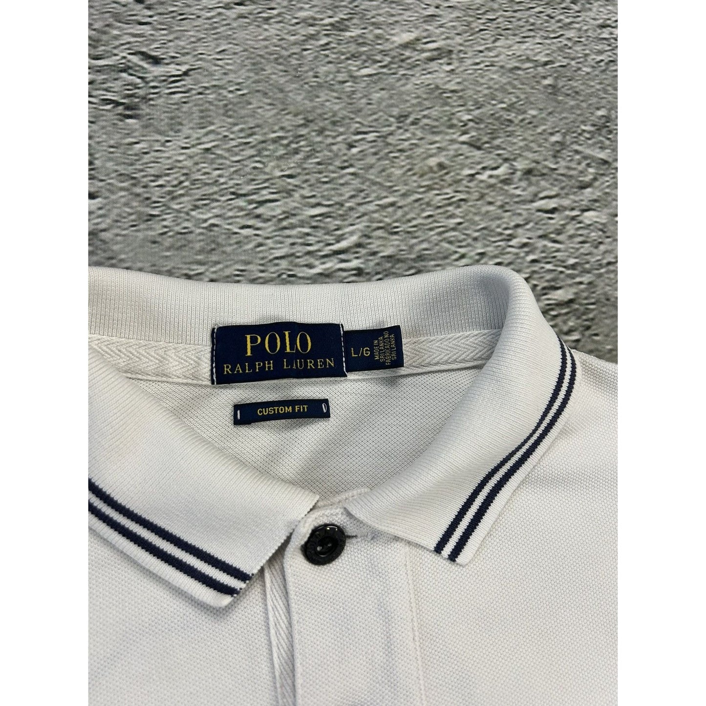 Chief Keef Polo Ralph Lauren vintage big pony white navy