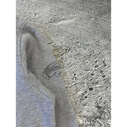 Lacoste zip hoodie big logo grey Sport