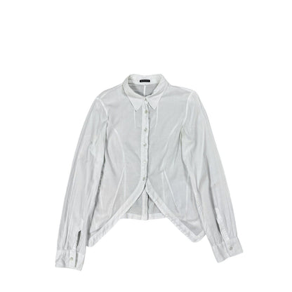 Ann Demeulemeester Button Up White Avantgarde shirt Ann D