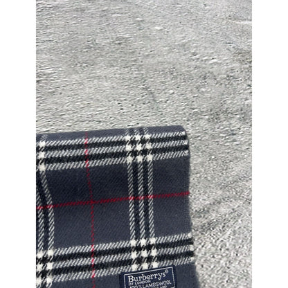 Burberry scarf lambswool cashmere grey nova check