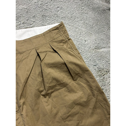 Arket cotton wide leg trousers baggy brown