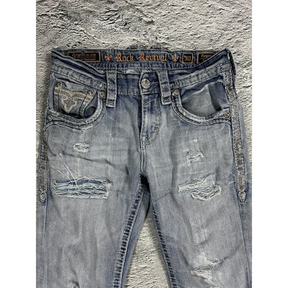 Rock Revival Rogue washed jeans Y2K flared Bootcut