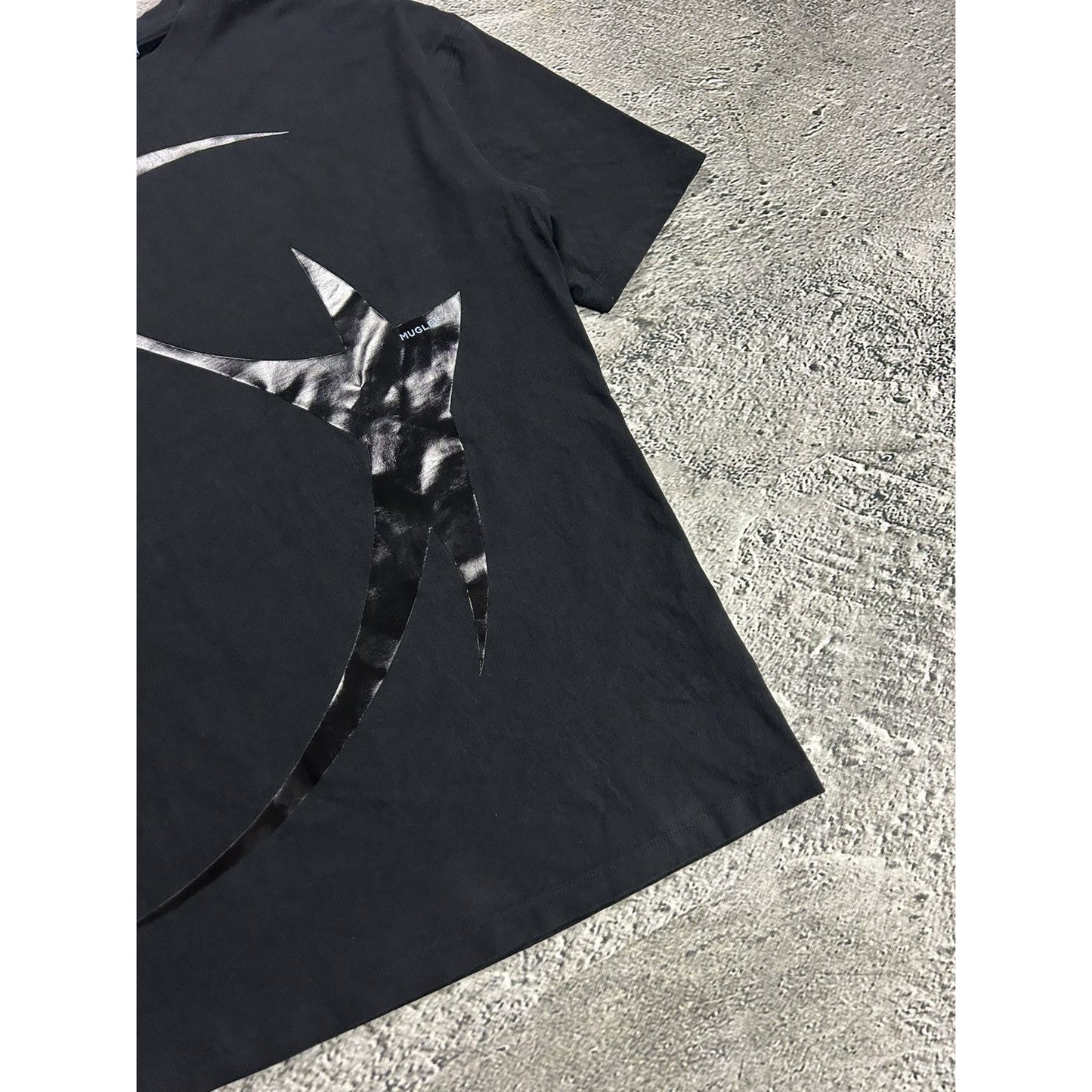 Mugler & HM black T-shirt big logo