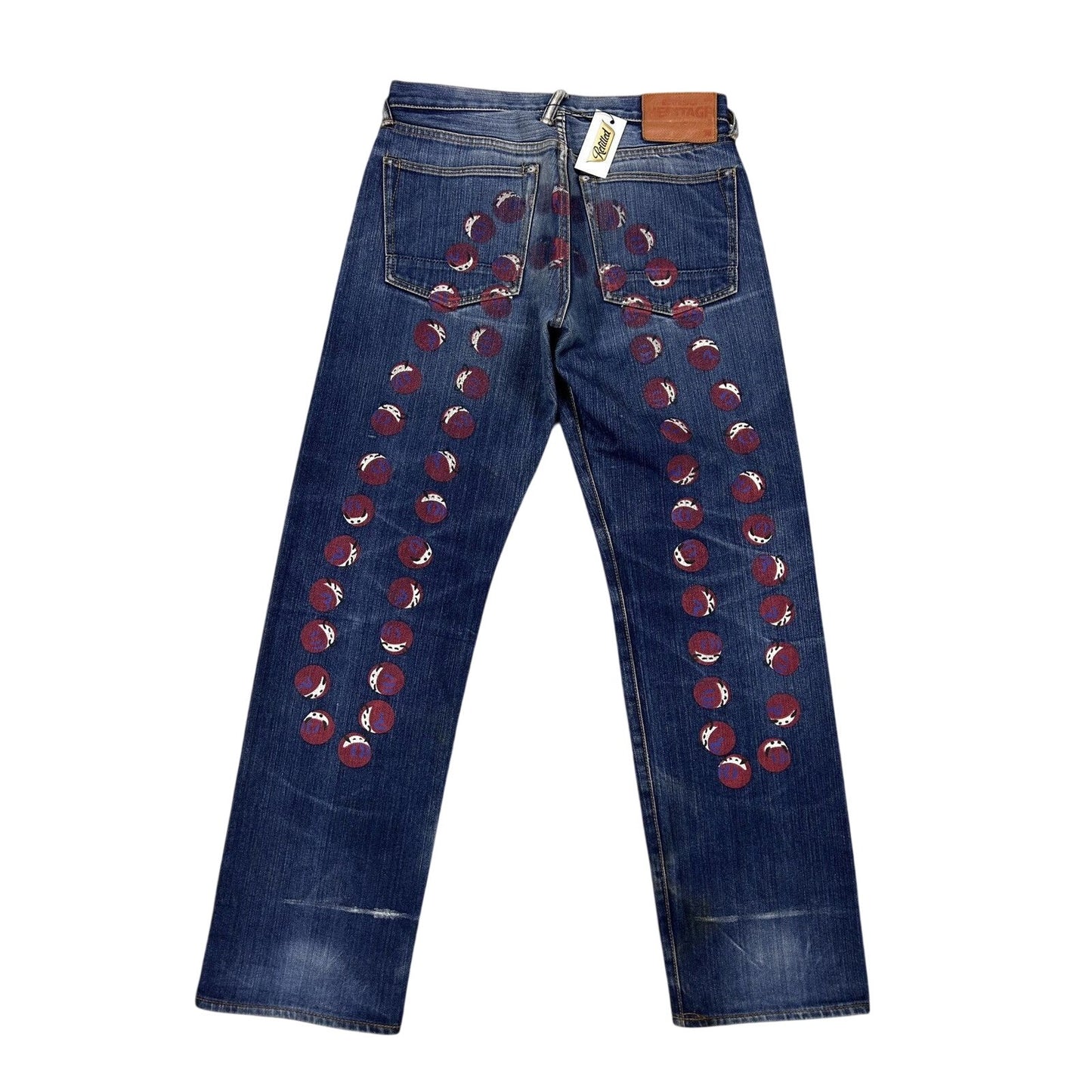 Evisu jeans daicock big logo red selvedge denim Japan
