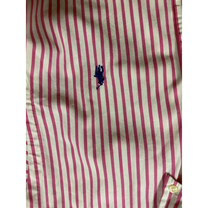 Polo Ralph Lauren pink shirt button up longsleeve striped
