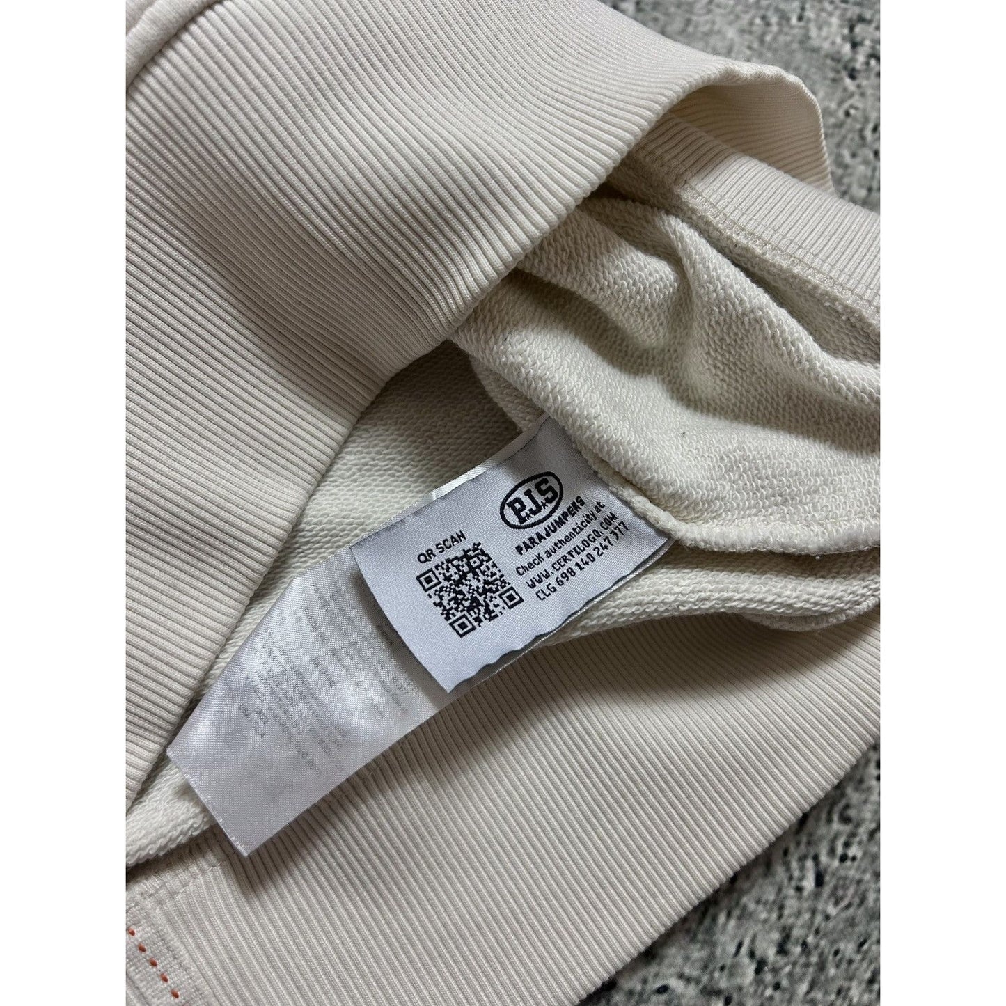 Parajumpers crewneck vintage white fleece