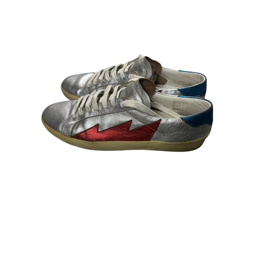 Saint Laurent Paris Silver Court Metallic Hedi Slimane era