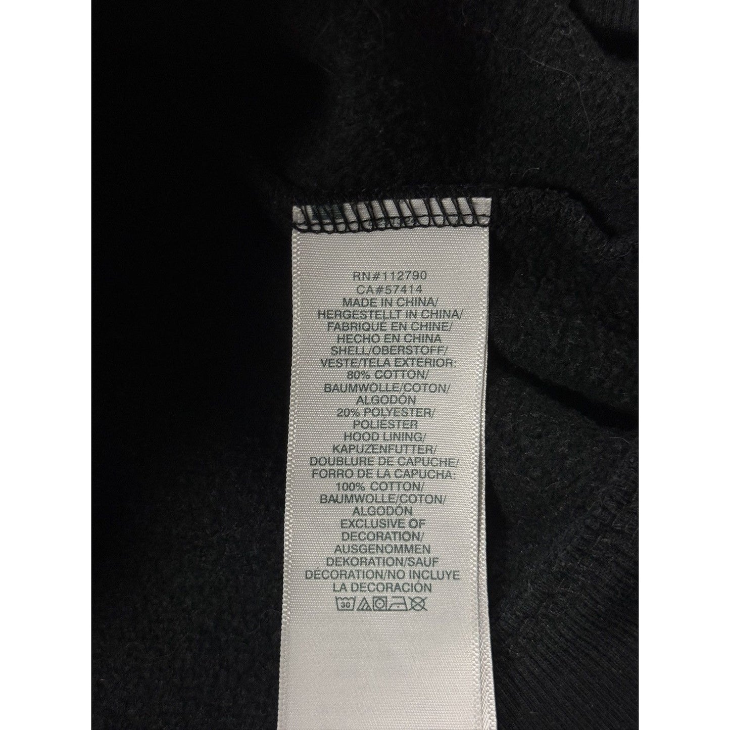 True Religion zip hoodie vintage Black White stitching