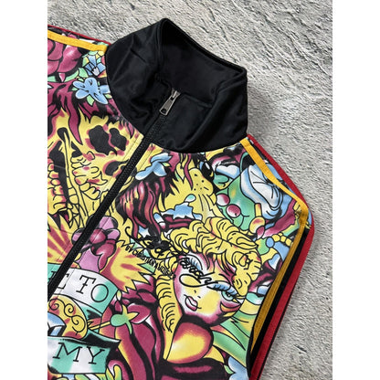 Ed Hardy zip hoodie vintage Track Jacket tatoo