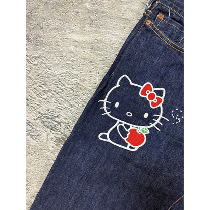 Evisu x Hello Kitty Yamane denim raw made in Japan