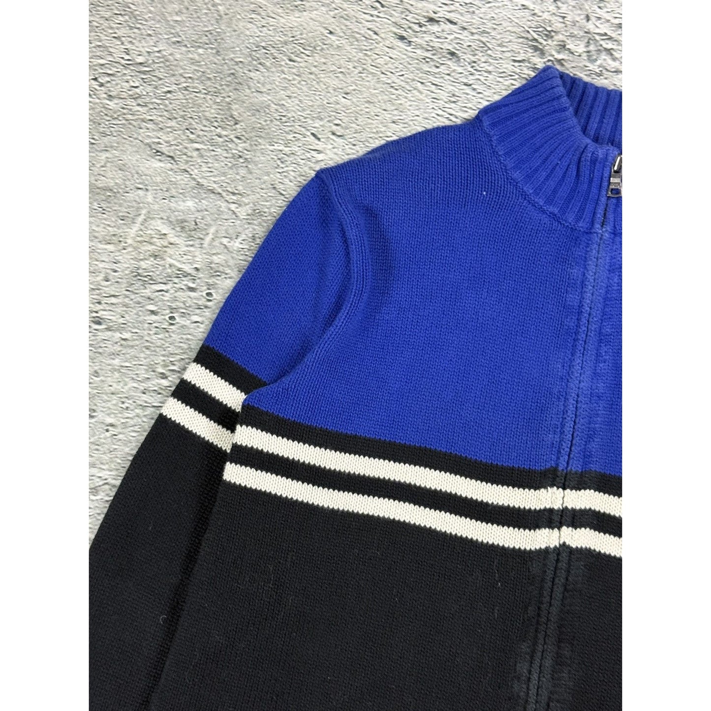 Chief Keef Polo Ralph Lauren zip sweater blue black Big Pony