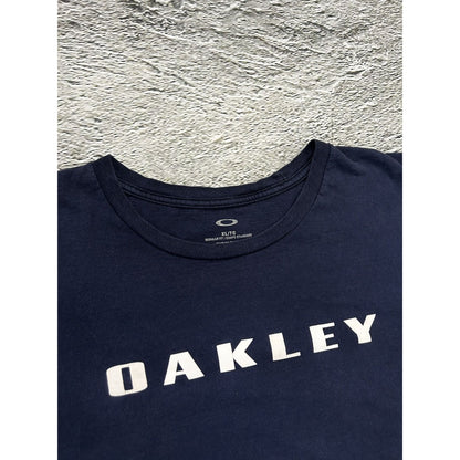 Oakley T-Shirt vintage navy big logo Y2K
