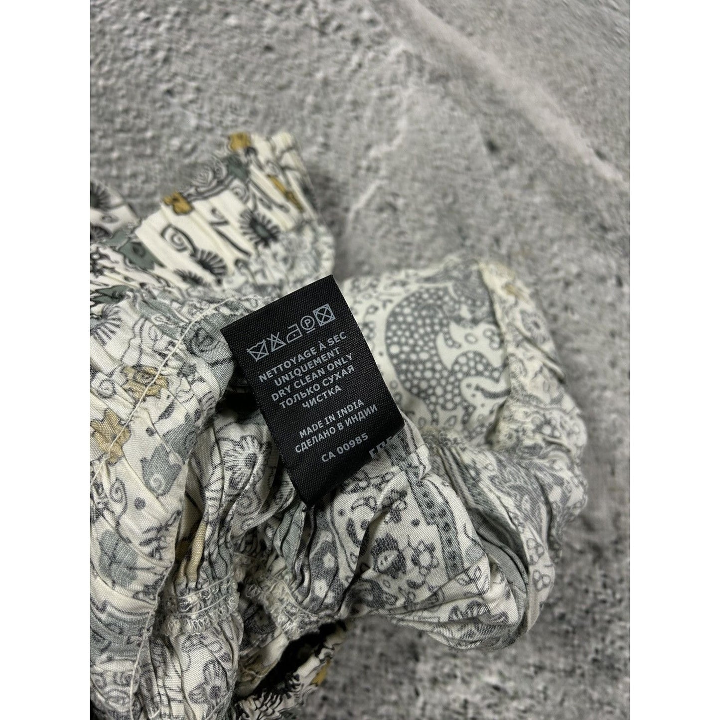 Isabel Marant Étoile beige green floral set skirt + top