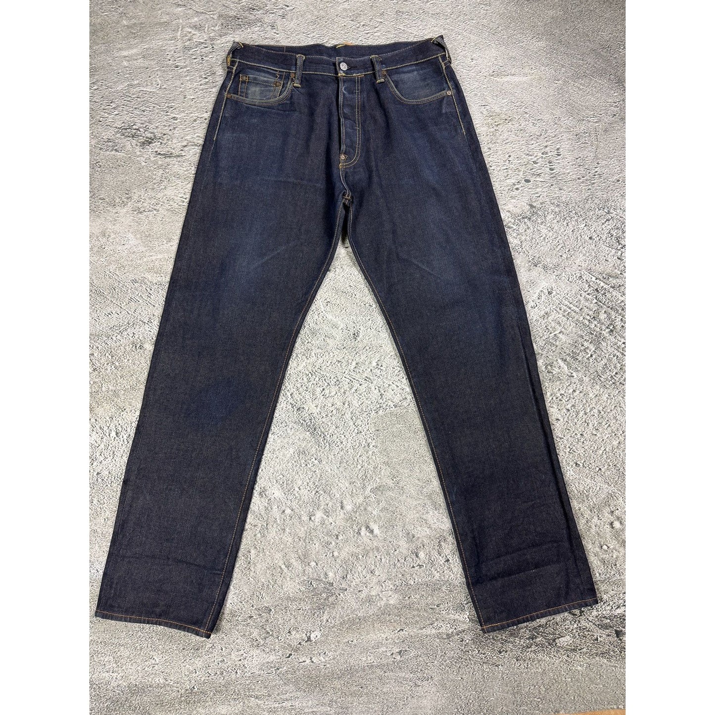 Evisu jeans daicock Heritage big logo letters selvedge denim
