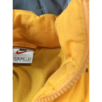 Nike vintage puffer jacket big logo 90s orange