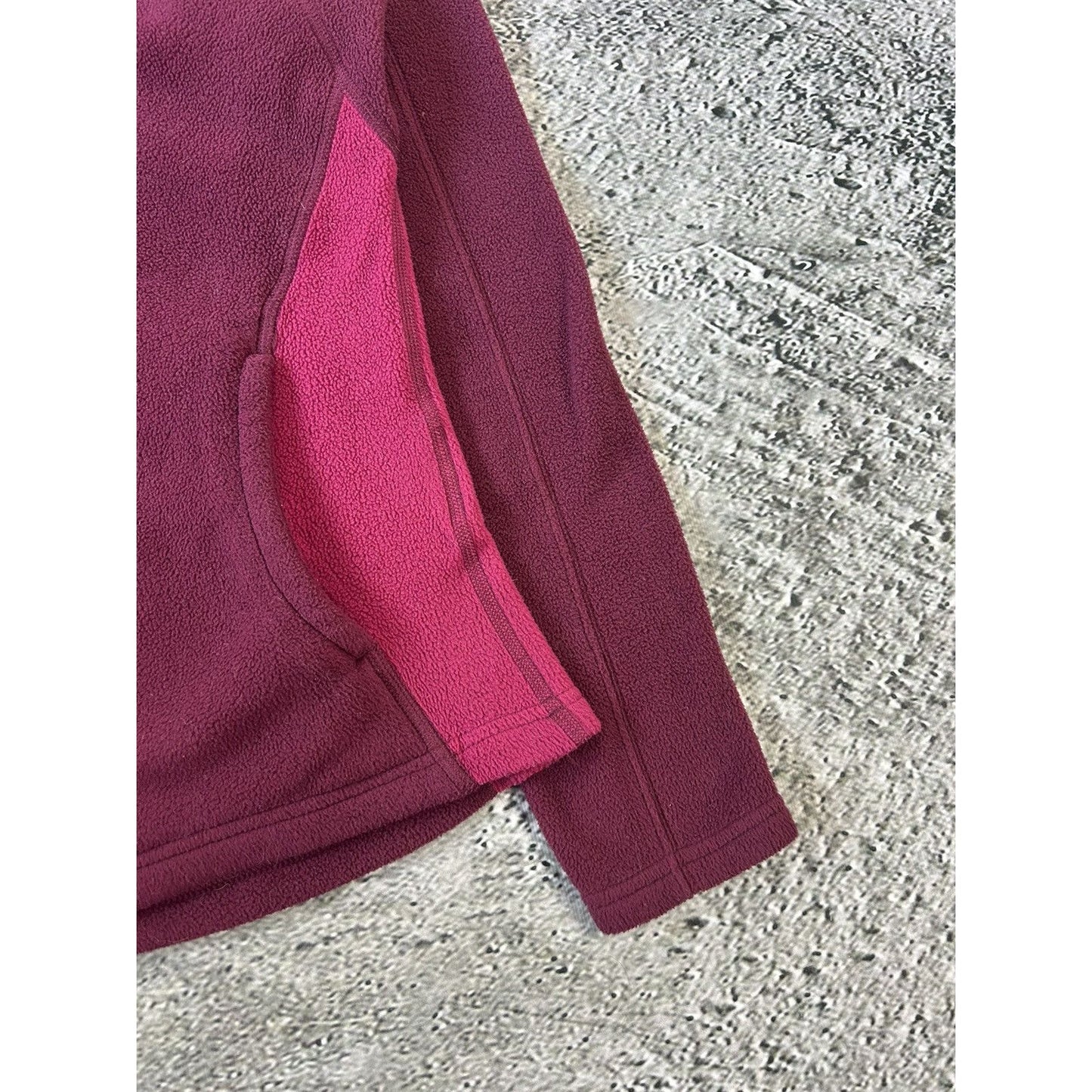The North Face fleece hoodie vintage pink halfzip