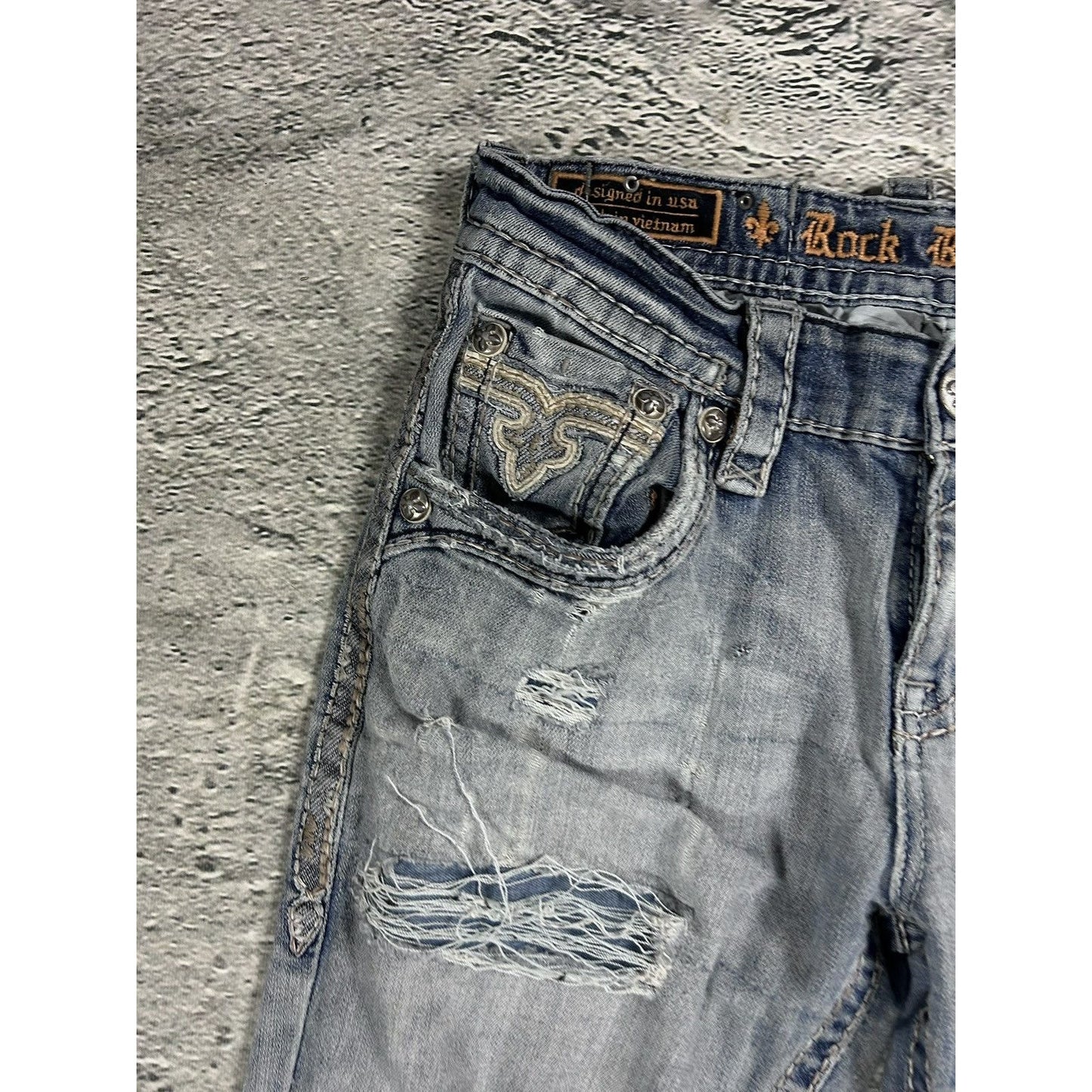 Rock Revival Rogue washed jeans Y2K flared Bootcut