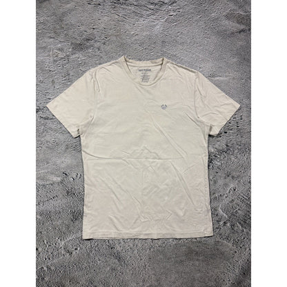 True Religion T-shirt big logo beige
