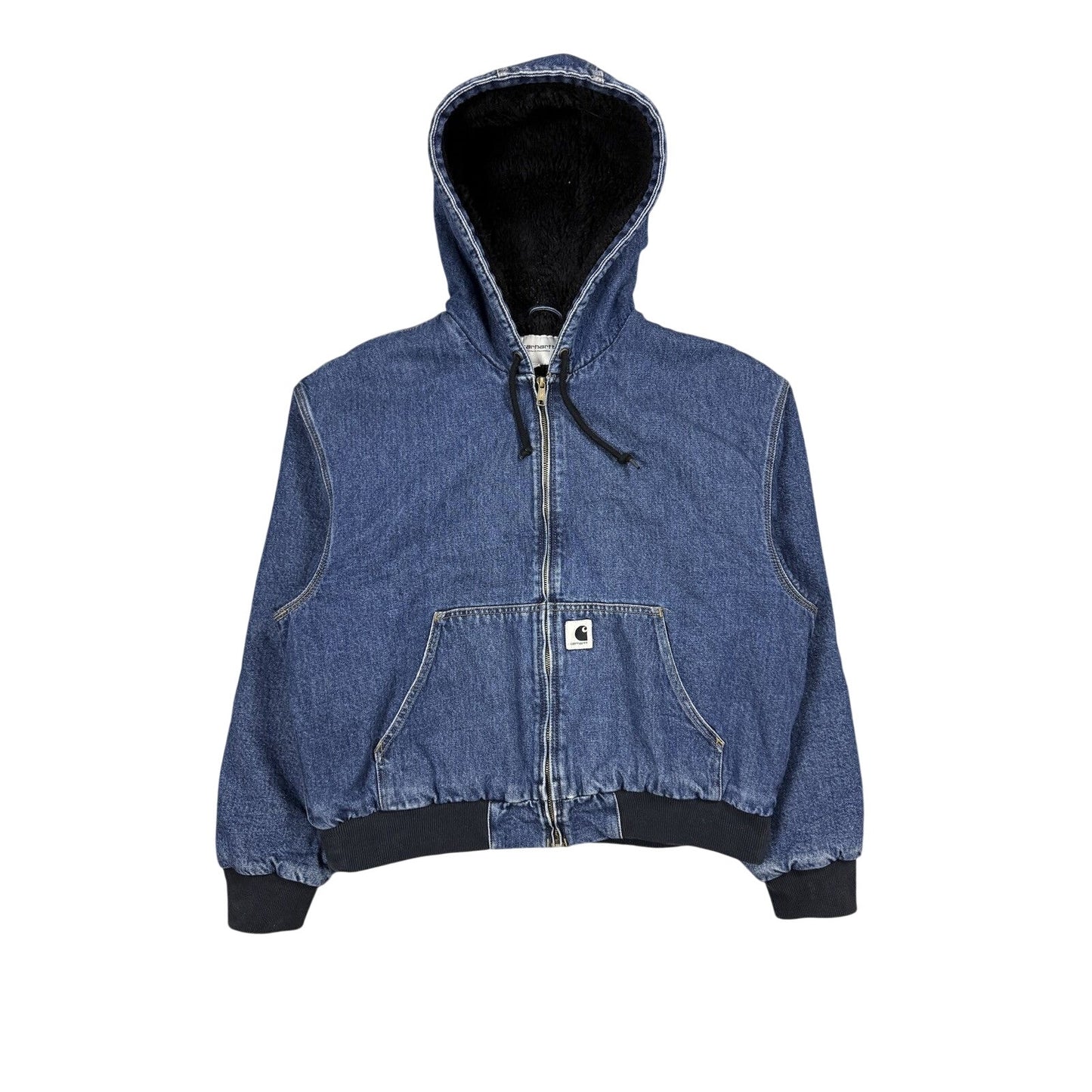 Carhartt Active Jacket Denim vintage blue sherpa