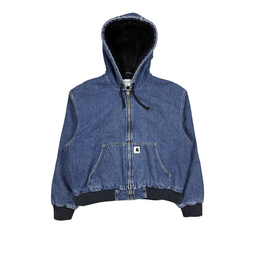 Carhartt Active Jacket Denim vintage blue sherpa