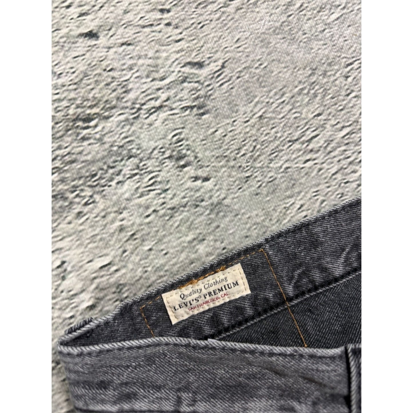 Levi’s vintage denim shorts distressed washed gray black
