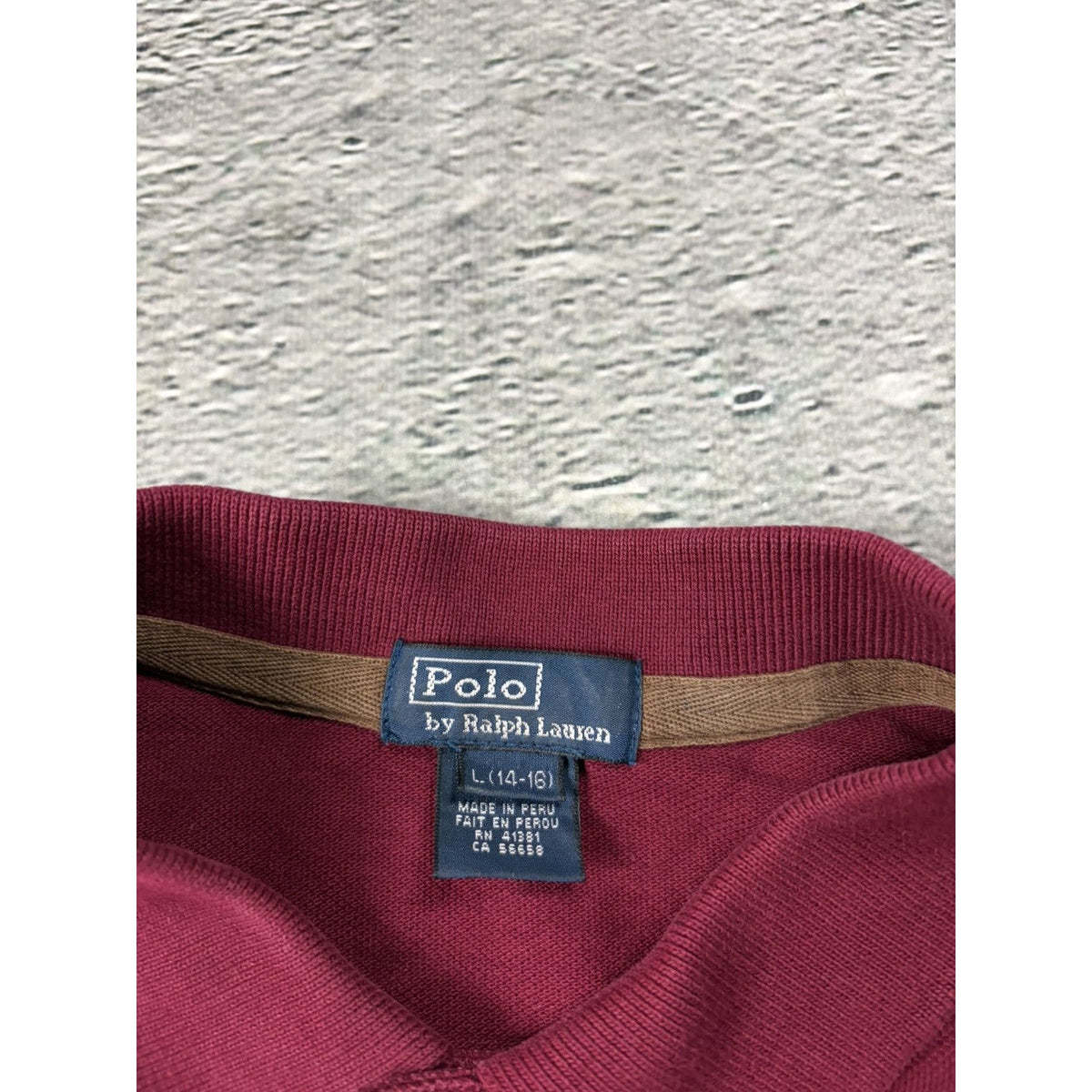 Chief Keef Polo Ralph Lauren burgundy big pony white
