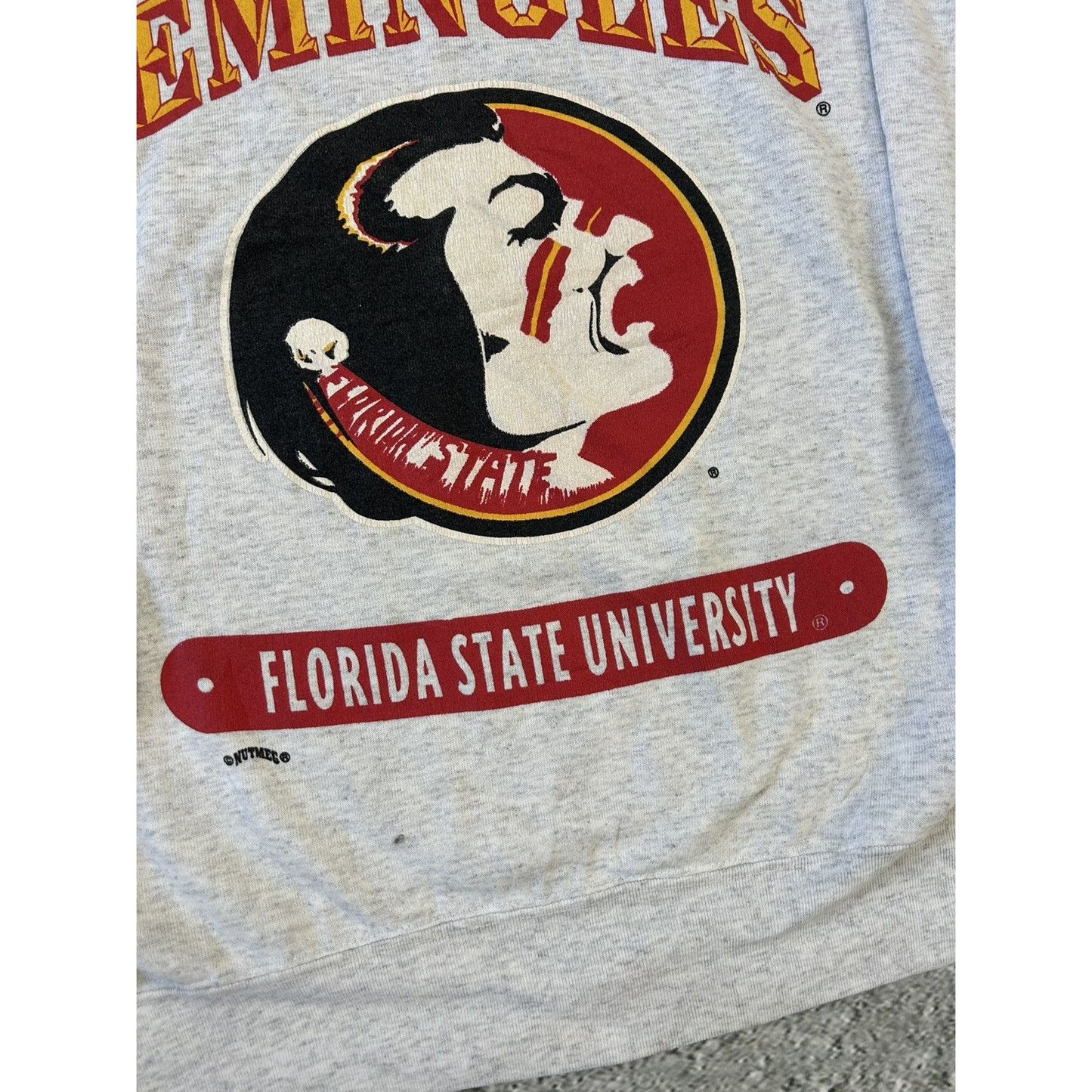Nutmeg vintage sweatshirt Seminoles Florida State University
