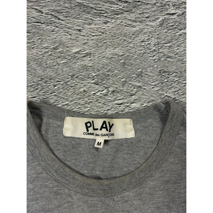Comme Des Garcons longsleeve play heart gray black