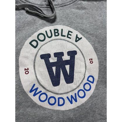 Wood Wood Hoodie Double A Grey big logo