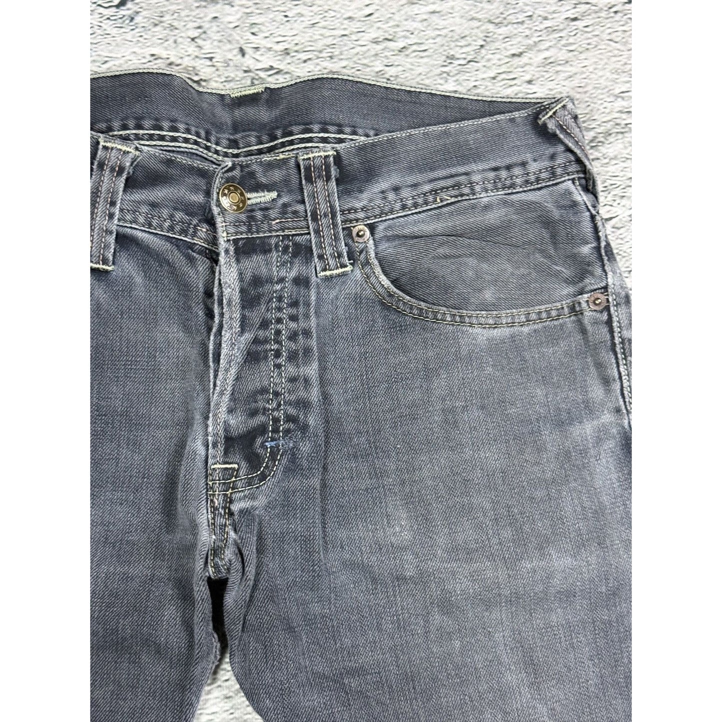 Evisu x Puma vintage washed black jeans gray bootcut