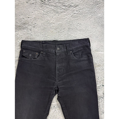 True Religion black jeans white thick stitching Y2K Rocco