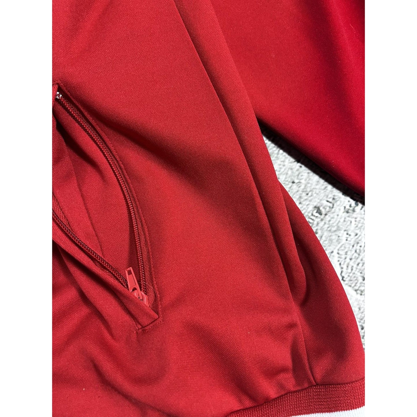 Pelle Pelle vintage track suit red white zip Classique