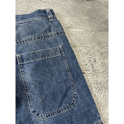 JNCO Jorts Y2K vintage blue denim shorts big logo