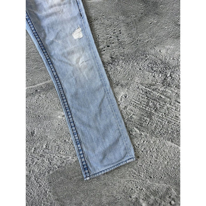True Religion vintage baby blue jeans Ricky Rainbow