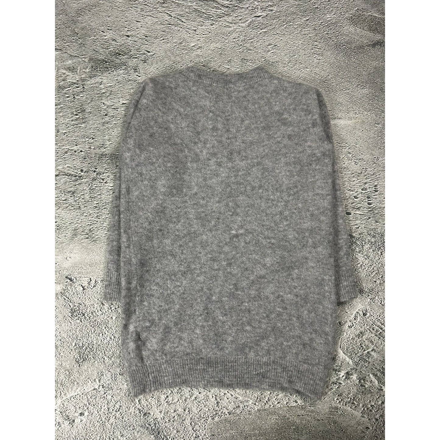 Acne Studios mohair long sweater wham moh grey