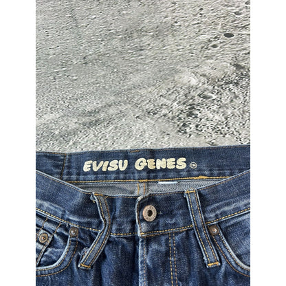 Evisu jeans vintage seagull logo denim pants blue Genes