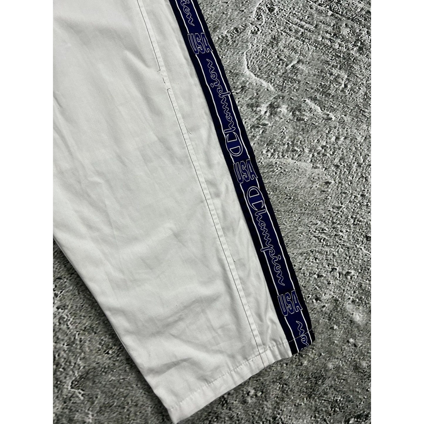 Champion track pants vintage white side stripe