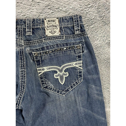 Rock Revival washed jeans Y2K relaxed Tallon