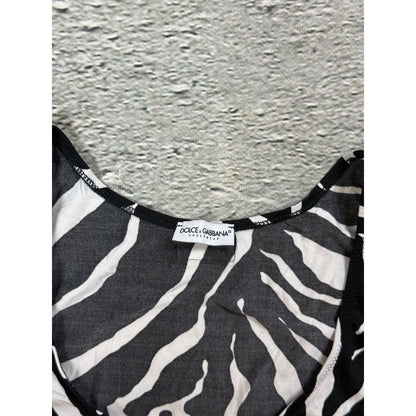 Dolce & Gabbana Intimo Zebra Printed tank top sleeveless