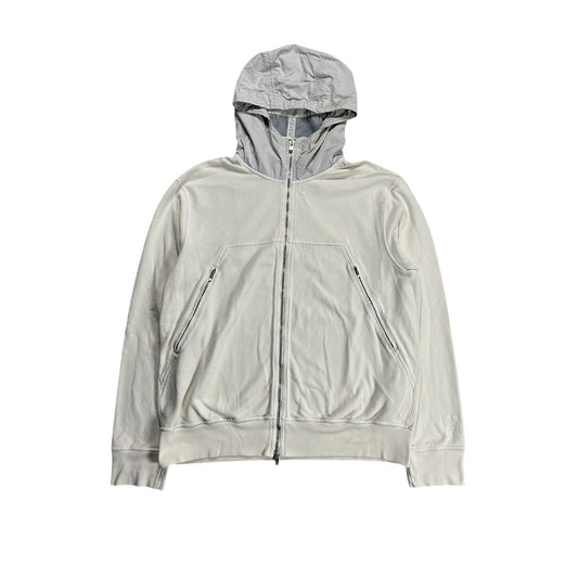 C.P. Company zip hoodie nylon hood white 2005