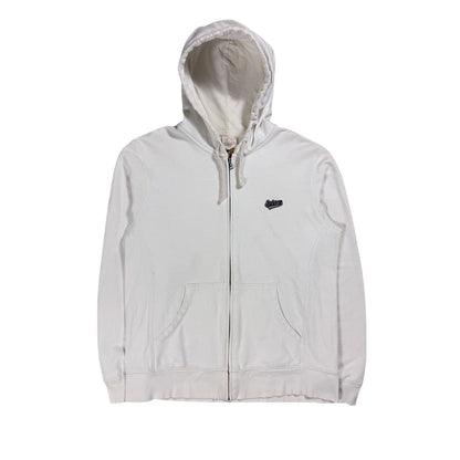Evisu zip hoodie white vintage big logo seagull Y2K