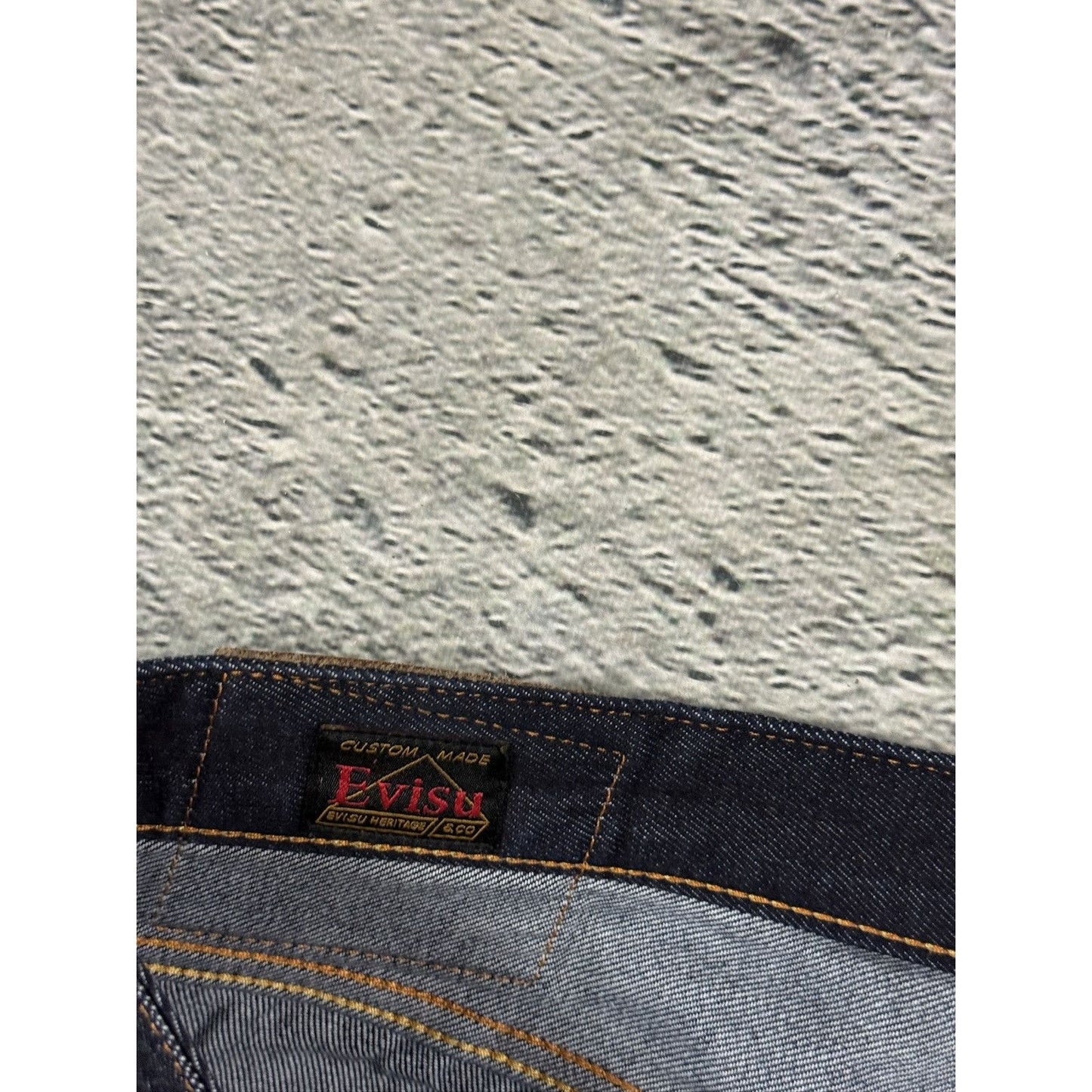 Evisu jeans daicock big logo Red selvedge raw denim Japan