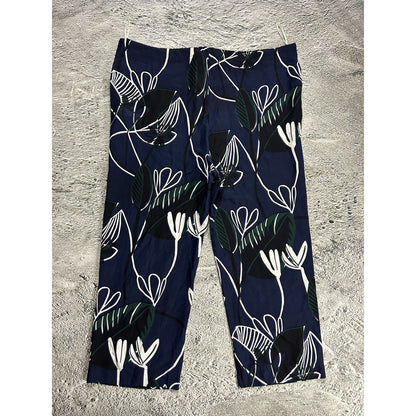 Marni Summer Edition 2014 silk pants blue floral