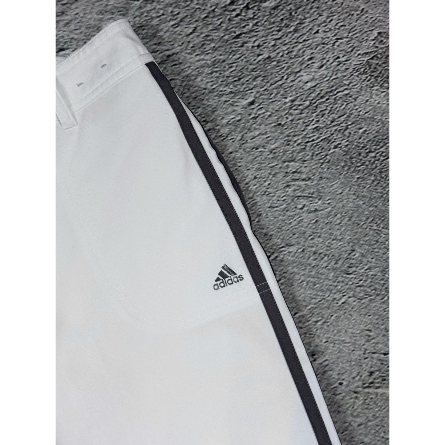 Adidas White vintage track pants baggy tiro clima365